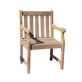 Lawnitator Outdoor Hand-Scraped Hardwood Garden Arm Chair LA278812